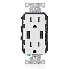 Leviton T5632-W 15A USB Charger