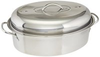 Cook Pro 23 lb 4pc Stainless High Dome Roaster and Fish Poacher