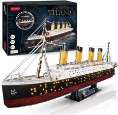 CubicFun LED 3D Puzzle Titanic Ship