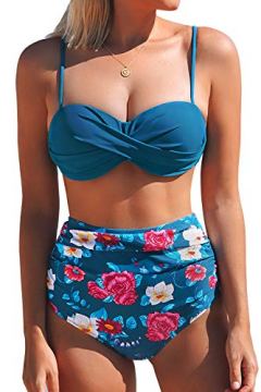 CUPSHE Women's High Waisted Bikini Set