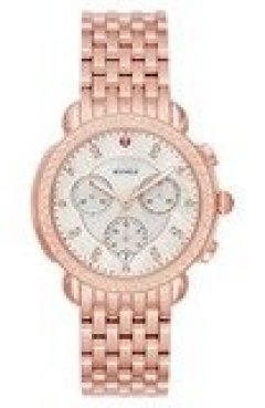 Michele Sidney 18 Chronograph Diamond Bracelet Watch