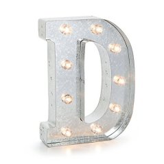 Darice Silver Metal Marquee Letter