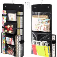 Dntorx Hanging Gift Wrapping Paper Storage