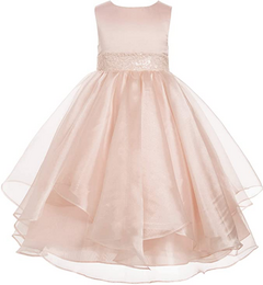 ekidsbridal Ruffled Organza Flower Girl Dress