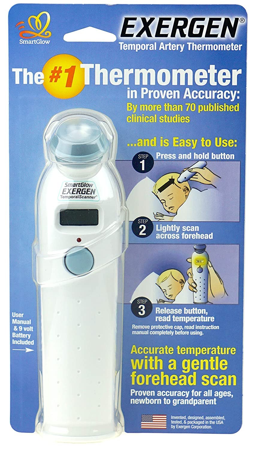 Exergen Temporal Scan Forehead Artery Baby Thermometer