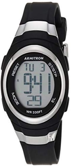 Armitron Sport Unisex Stainless Steel Chronograph Digital Watch