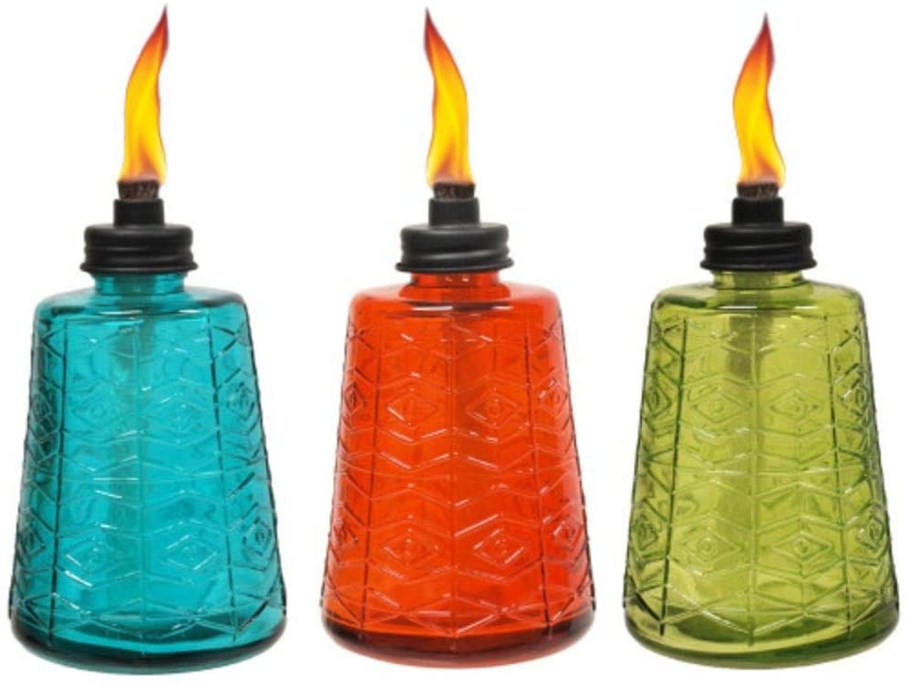 TIKI 6" Molded Glass Table Top Torches