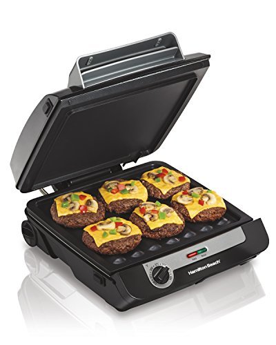 Hamilton Smokeless Indoor Grill &amp; Electric Griddle Combo