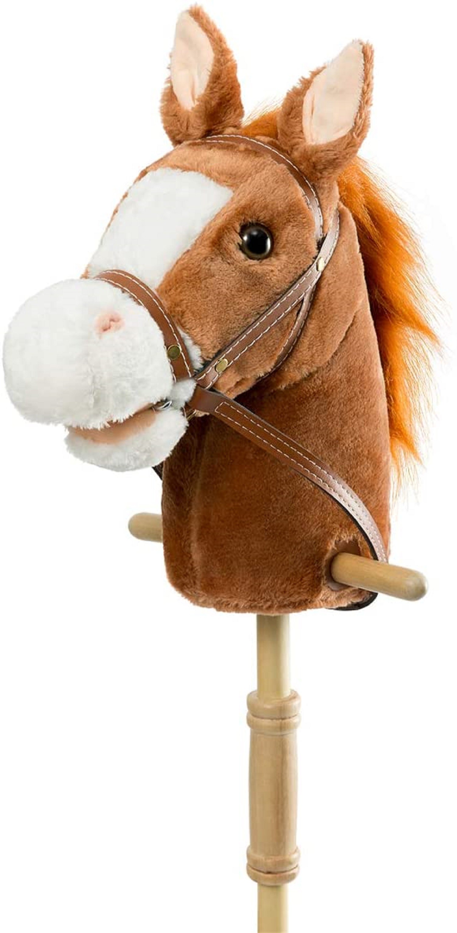 HollyHOME Stick Horse with Wood Wheels