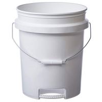 Hudson Exchange 5-Gallon HDPE Bucket with Bottom Grip Handle (4 Pack)