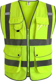 JKSafety Class 2 High Visibility Safety Vest