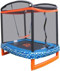 JUMP POWER Indoor/Outdoor Trampoline and Safety Net Combo