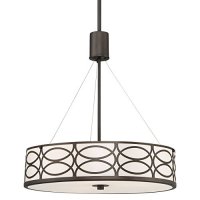 Revel Sienna 3-Light Metal Drum Chandelier