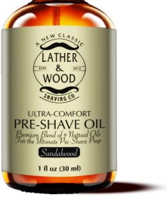 Lather & Wood Shaving Co. Pre-Shave Oil, Sandalwood