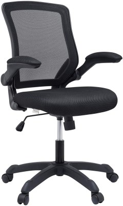 Modway Veer Office Chair with Mesh Back and Vinyl Seat With Flip-Up Arms