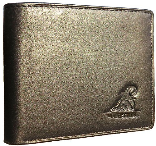Mt. Eston RFID Blocking Trifold Bifold Mens Leather Wallet