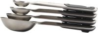 OXO Good Grips 4-Piece Stainless Steel Measuring Spoons with Magnetic Snaps