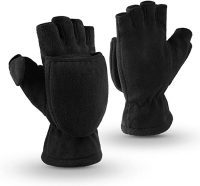 OZERO Winter Gloves 3M Thinsulate Fingerless Convertible Thermal Mittens