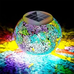 Pandawill Color-Changing Solar Powered Glass Ball