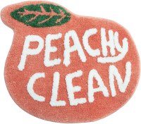 UNIBATH 25"x21" Peach Cartoon Bathroom Mat