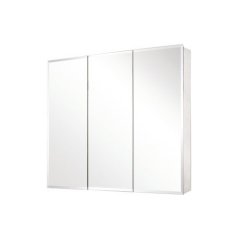 Pegasus 36 Inch by 31 Inch Recessed or Surface-Mount Tri-View Medicine Cabinet