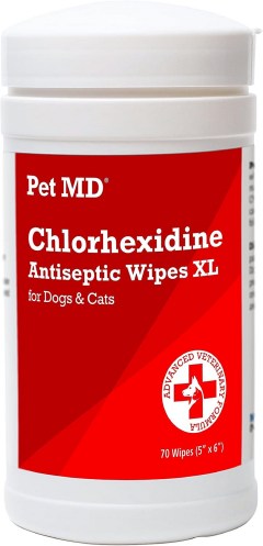 Pet MD Chlorhexidine Antiseptic Wipes