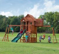 Backyard Discovery Skyfort II All Cedar Swing Set