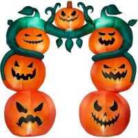 Spirit Halloween Light-Up Jack-O'-Lantern Archway Inflatable Decoration
