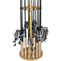 Rush Creek Creations Round 16-Rod Fishing Rod Storage Rack