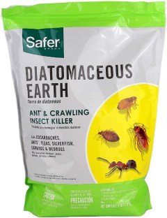 Safer Diatomaceous Earth Bed Bug, Flea and Ant Crawling Insect Killer, 4 lb.