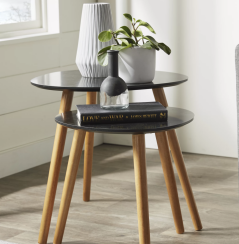 George Oliver Black/Natural Nesting Tables