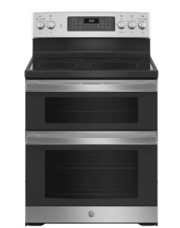 GE 6.6 cu. ft. Double Oven Electric Range with Steam-Cleaning Convection Oven