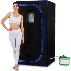 SereneLife SLISAU35BK Full Size Portable Steam Sauna