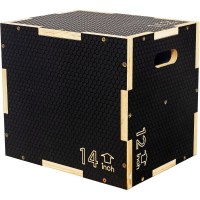Signature Fitness  Three-In-One Wooden Plyometric Box