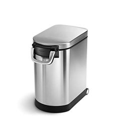 simplehuman Stainless Steel Medium Pet Food Storage Can