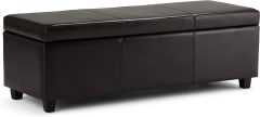 SIMPLIHOME Avalon Storage Bench/Ottoman