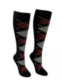 Love Sock Company Women's Argyle Knee High Socks