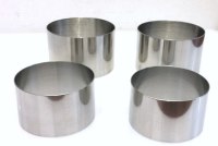 Sunrise Kitchen Supply 4 Stainless Steel Ring Molds