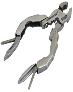 Swiss Tech ST50016 Polished SS 9-in-1 Micro Pocket Multitool 