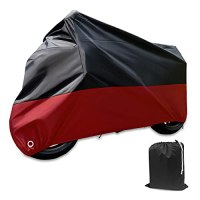 Tokept Black and Red Motorcycle and Scooter Cover
