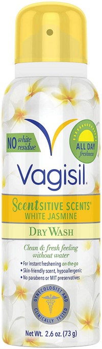 Vagisil Scentsitive Scents Dry Wash Deodorant Spray