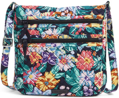 Vera Bradley Cotton Triple-Zip Hipster Crossbody Purse