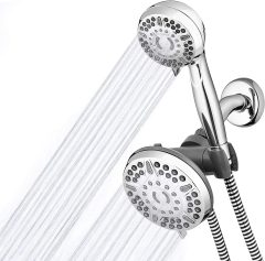 Waterpik High Pressure Shower Head Handheld Spray 2-in-1 Dual System