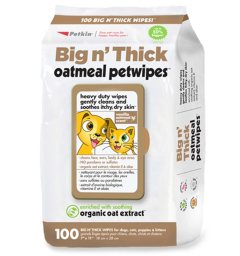 Petkin Big n' Thick Oatmeal Petwipes