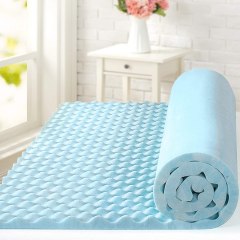 ZINUS 1.5 Inch Swirl Gel Cooling Memory Foam Mattress Topper