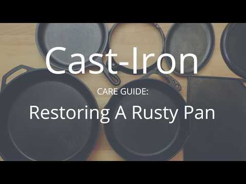 How to remove rust from cast iron cookware